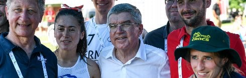 Thomas Bach Enjoyed Seeing the Smiles of the Athletes 