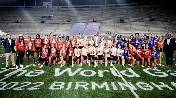 The World Games Flag Football medallists honored at NFL Kickoff in Los Angeles 