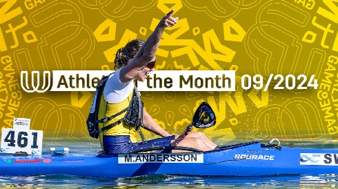 Andersson named Athlete of the Month after remarkable victory at ICF World Championships