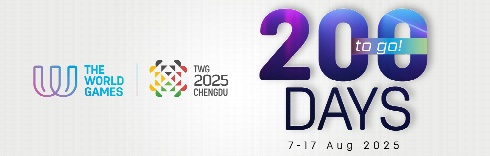 200 DAYS TO GO: Countdown to The World Games 2025 contines