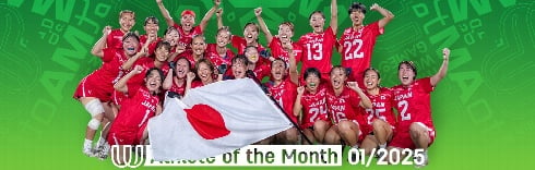 Lacrosse Japan Team named Athlete of the Month for January 2025