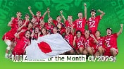 Lacrosse Japan Team named Athlete of the Month for January 2025