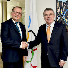 thomas bach met lukas Hinder IWGA The World Games news