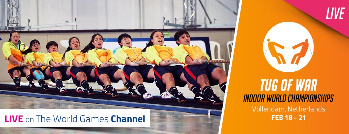 tug of war indoor world championships live on The World Games Channel